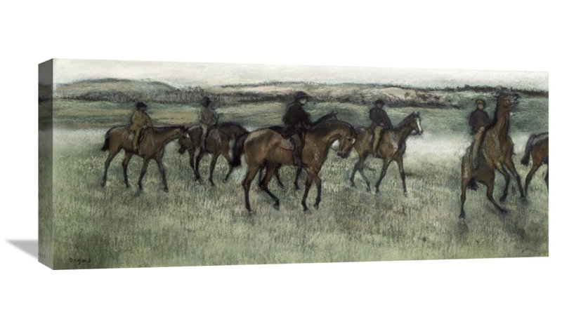 Global Gallery Race Horses By Edgar Degas Painting Print On