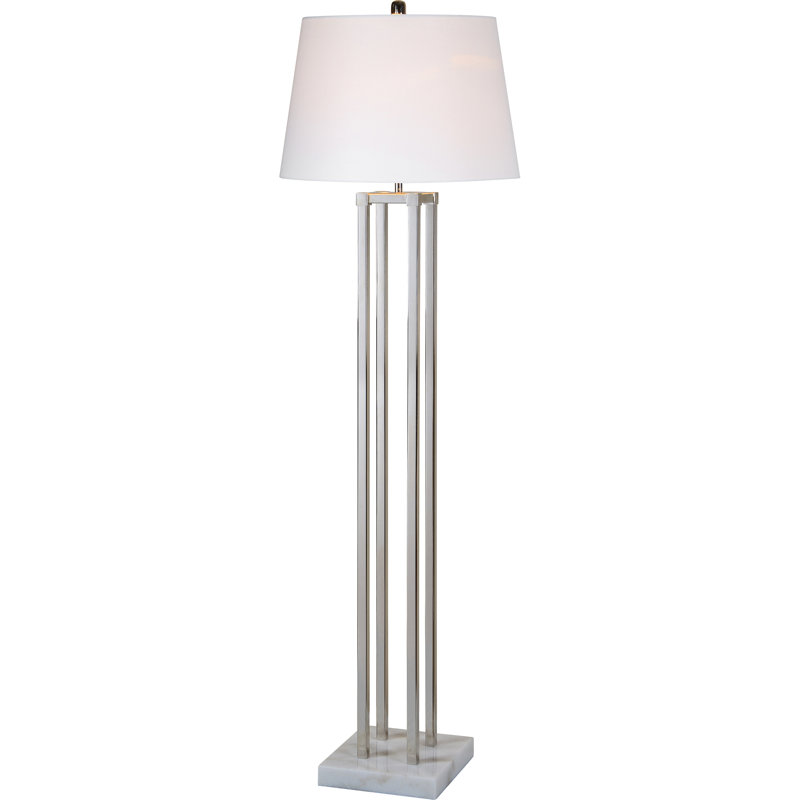 white column floor lamp