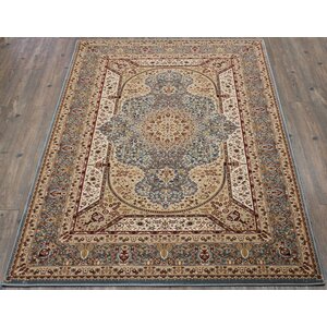 Tabriz Hand-Tufted Blue Area Rug