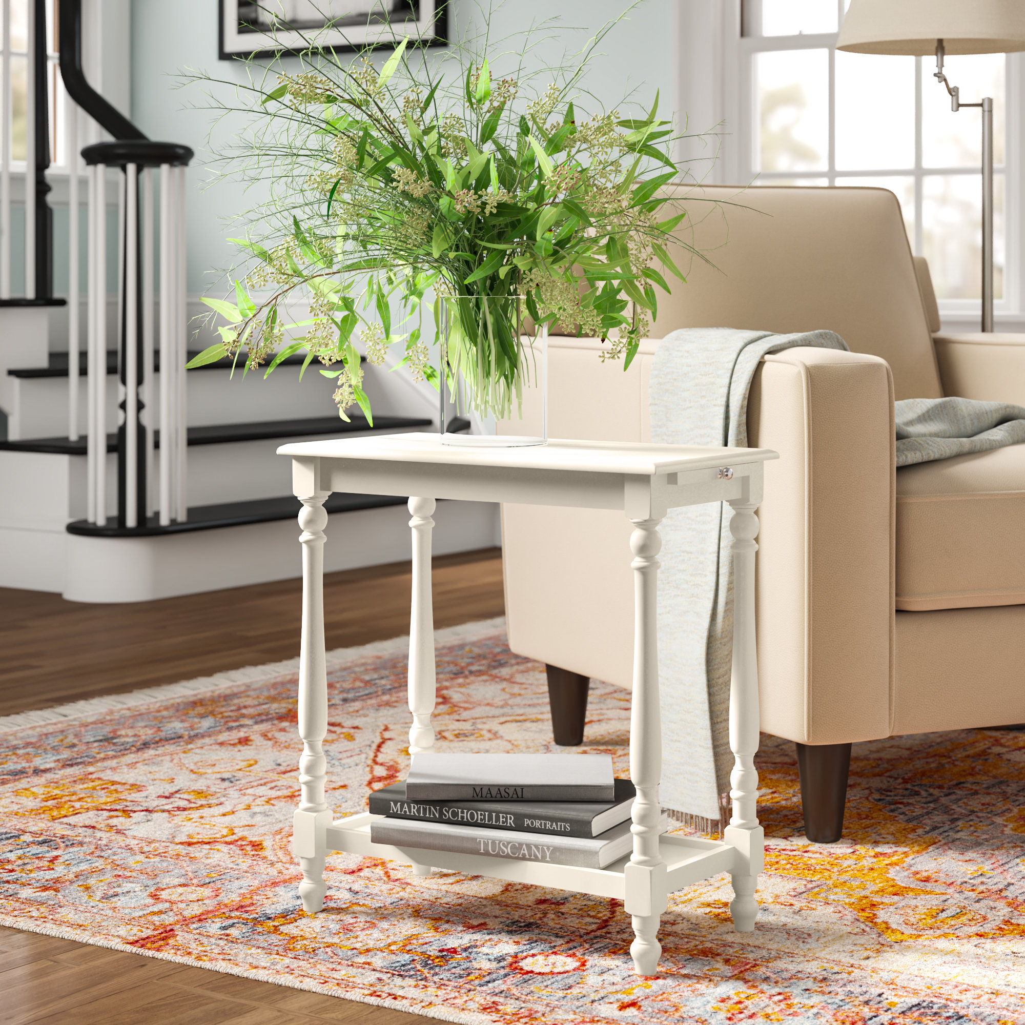 Ophelia & Co. Mcalpin 23.75'' Tall Tray Top End Table & Reviews Wayfair