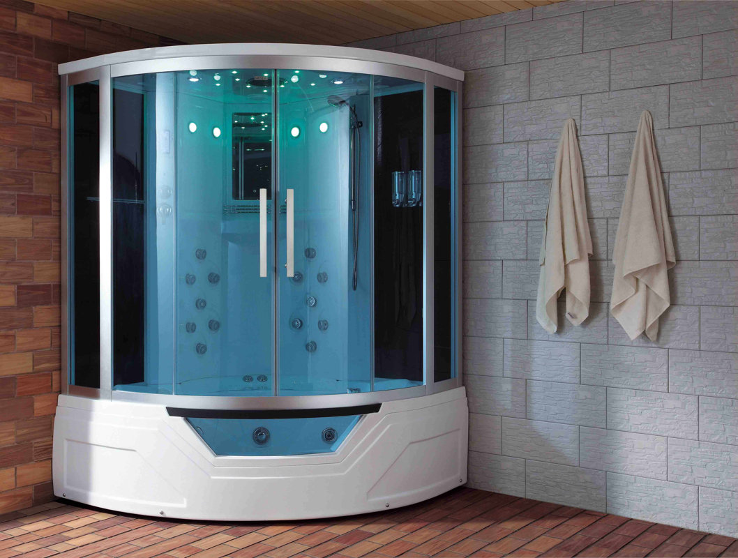 Eagle Bath Sliding Door Steam Shower Enclosure Unit & Reviews Wayfair