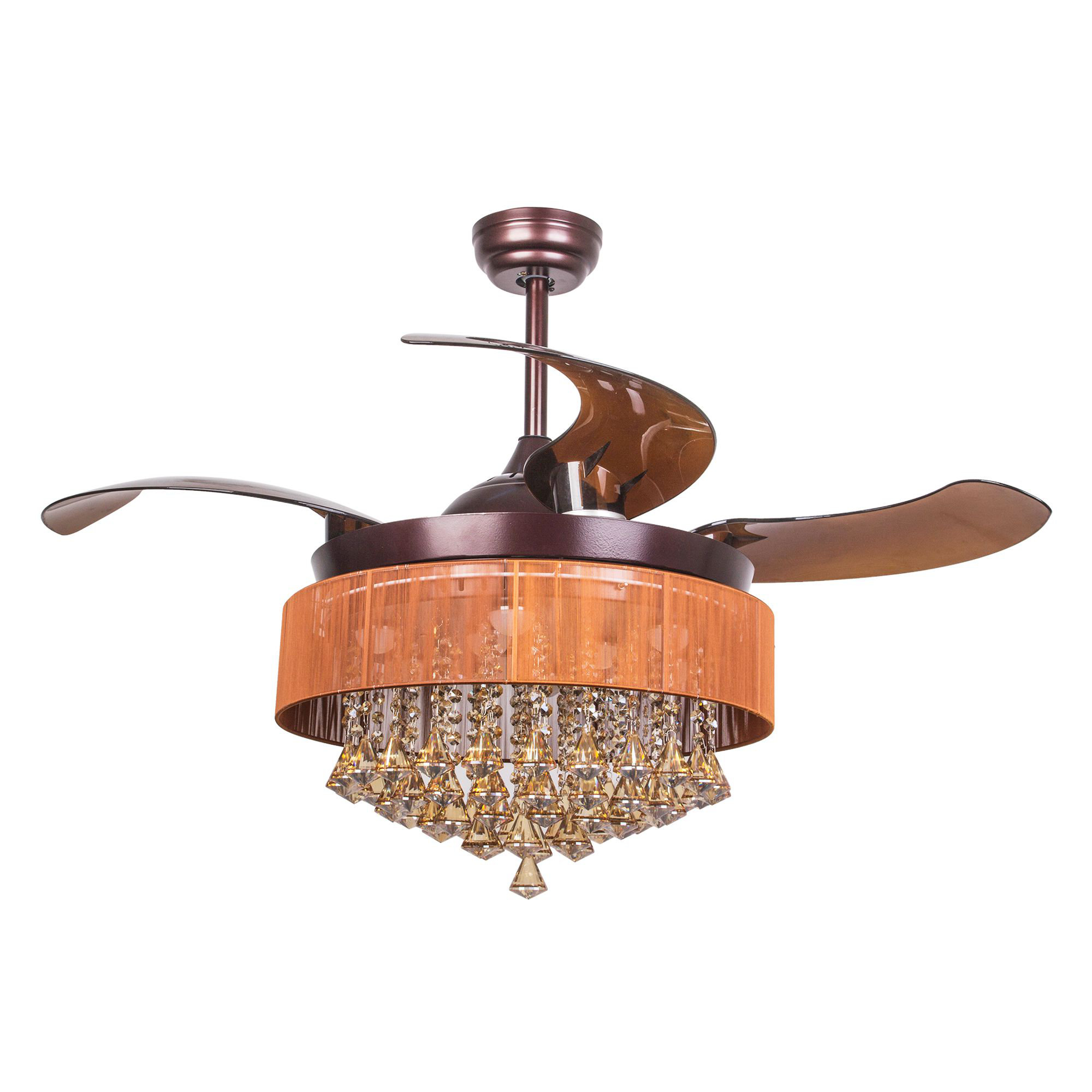 46'' Birchley 4 - Blade LED Retractable 