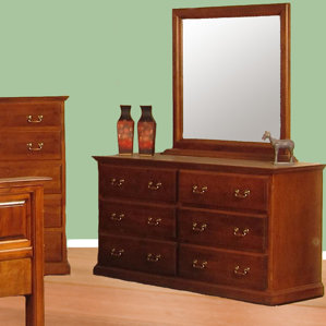 6 Drawer Dresser with Mirror by Forest Designs
