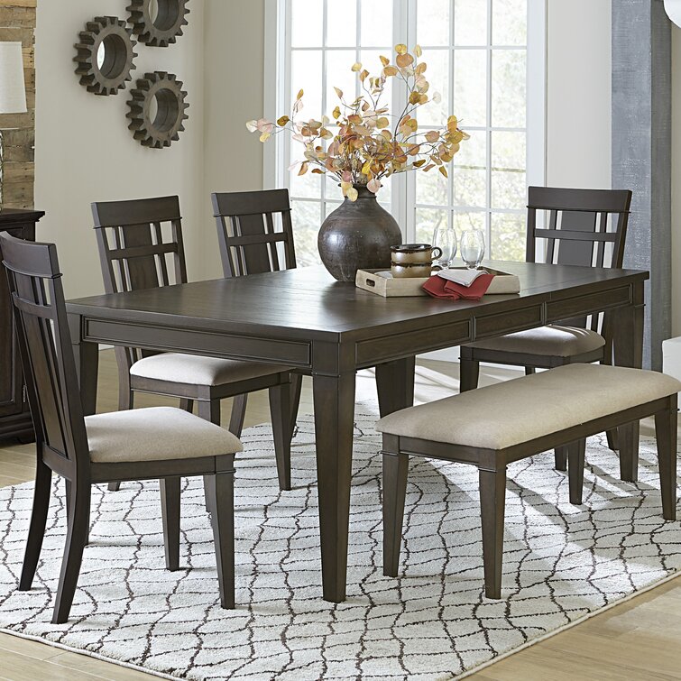 gracie oaks extendable solid wood dining table