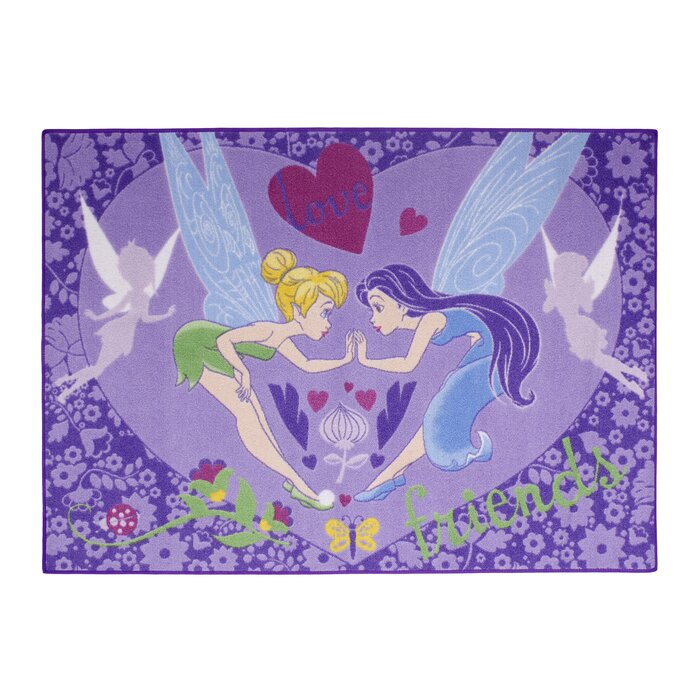 Disney Classics Flachgewebe-Teppich in Violett | Wayfair.de