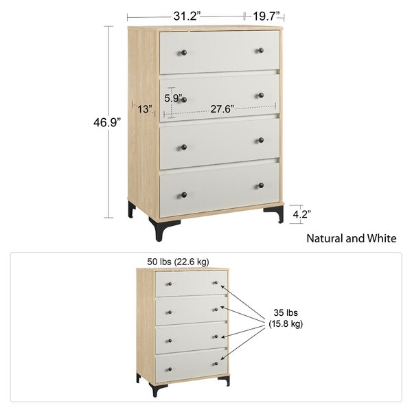 Karan 4 Drawer Chest Reviews Allmodern