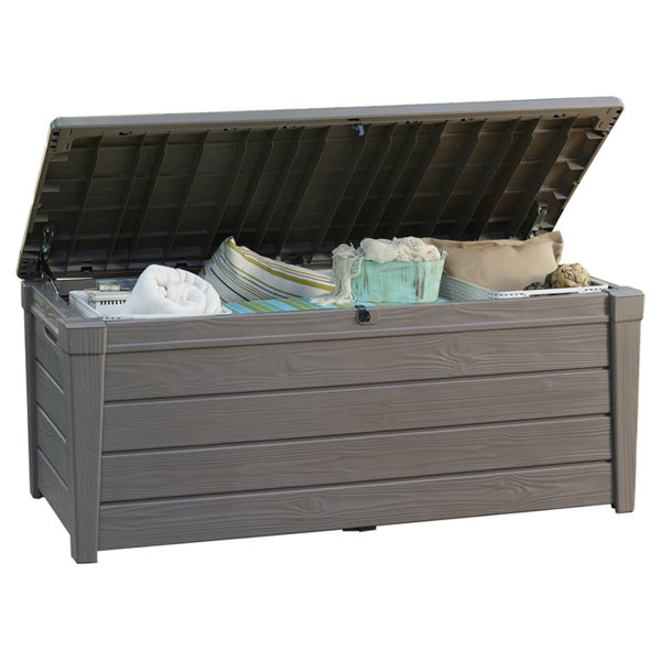 enyopro 51 Gallon Garden Storage Box, Deck Box Storage Containers