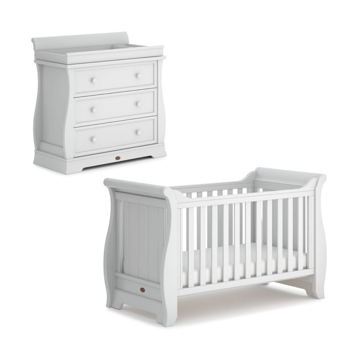 Boori Sleigh Cot Bed 2 Piece Nursery Furniture Set Wayfair Co Uk