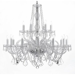 18-Light Crystal Chandelier