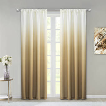 Nuss Ombre Room Darkening Rod Pocket Curtain Panels Reviews