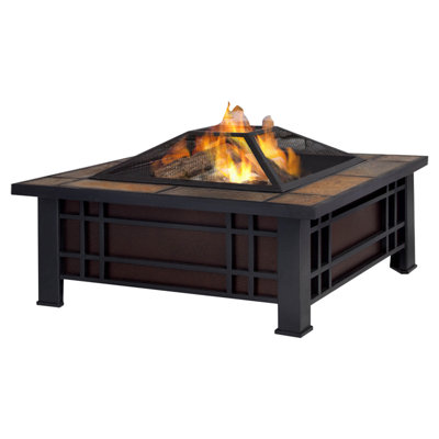 Morrison Steel Wood Burning Fire Pit Table Reviews Allmodern