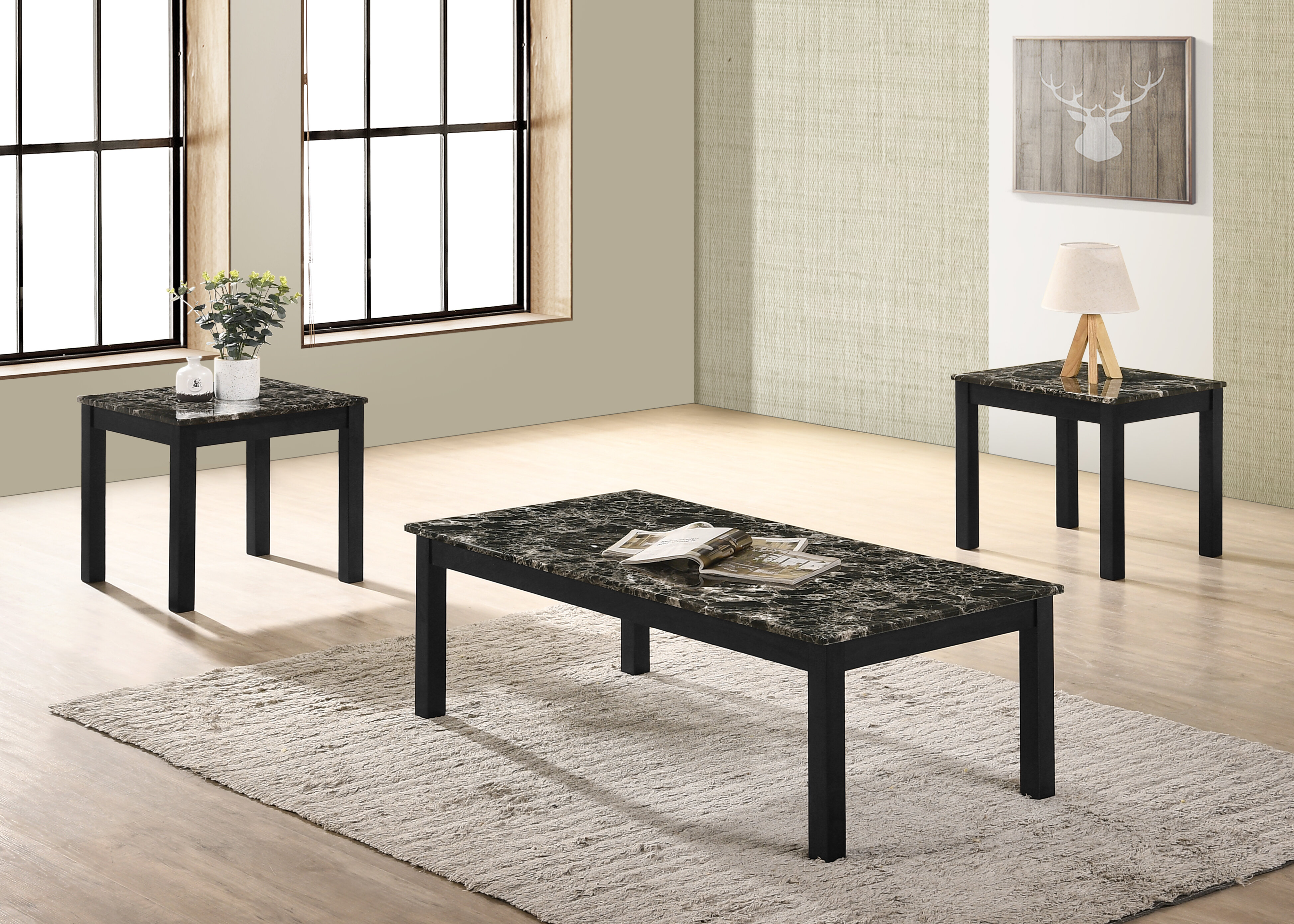 Ebern Designs Bisou 3 Piece Coffee Table Set Reviews Wayfair Ca