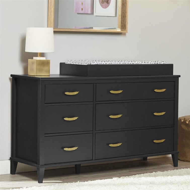 black baby changing table dresser