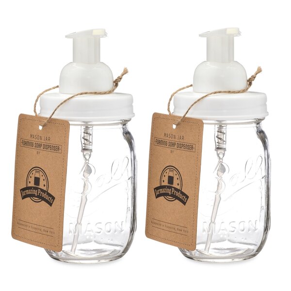 Silver & White Foamers 10 Wholesale/Bulk Mason Jar FOAMING Soap Dispenser Lids 