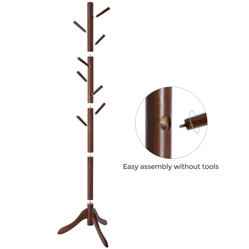 wooden coat racks free standing