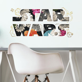 Star Wars Floral Logo Peel and Stick Wall Decal