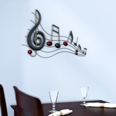 Modern Music Symbol with Ice and Fire Art Decor Wall Art Musical Note Tapestry