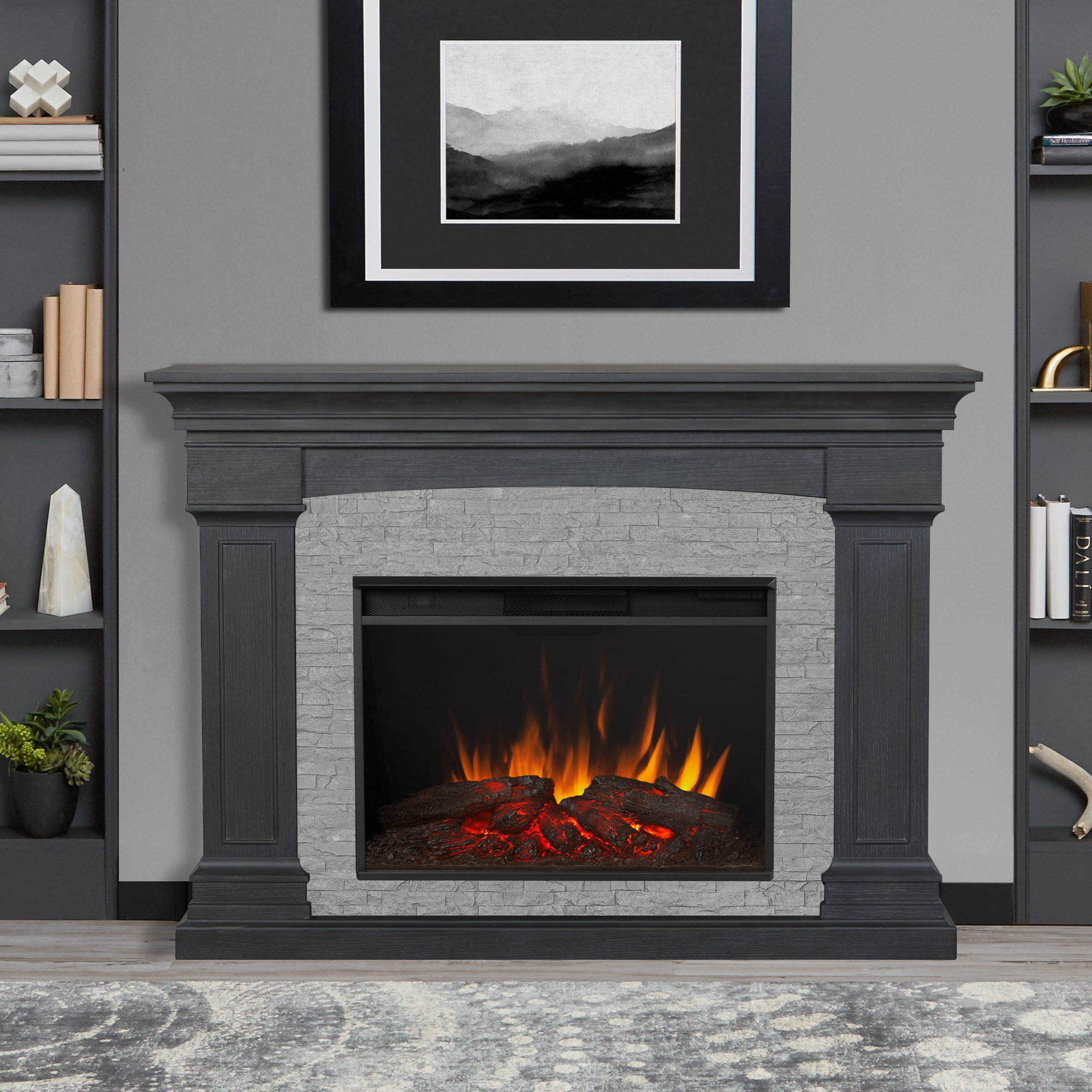 Real Flame Deland Grand Electric Fireplace by Real Flame Wayfair