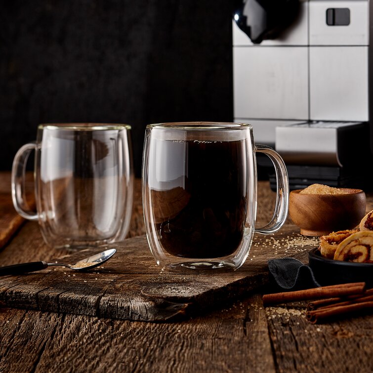 Double Wall Espresso Coffee Cup Glass Tea Mug Insulated Mugs Small Hot Cups 80ml