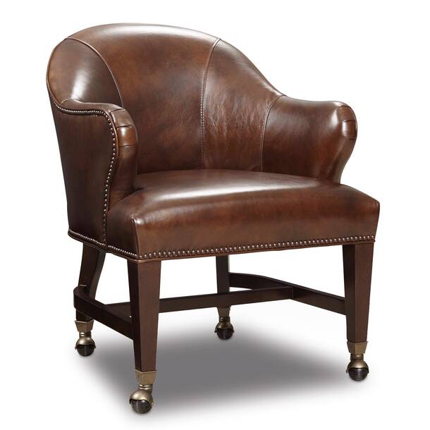 Hooker Furniture Parthenon Genuine Leather Executive Chair & Reviews ...