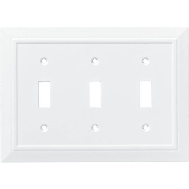 Classic Architecture 3 Gang Toggle Light Switch Wall Plate
