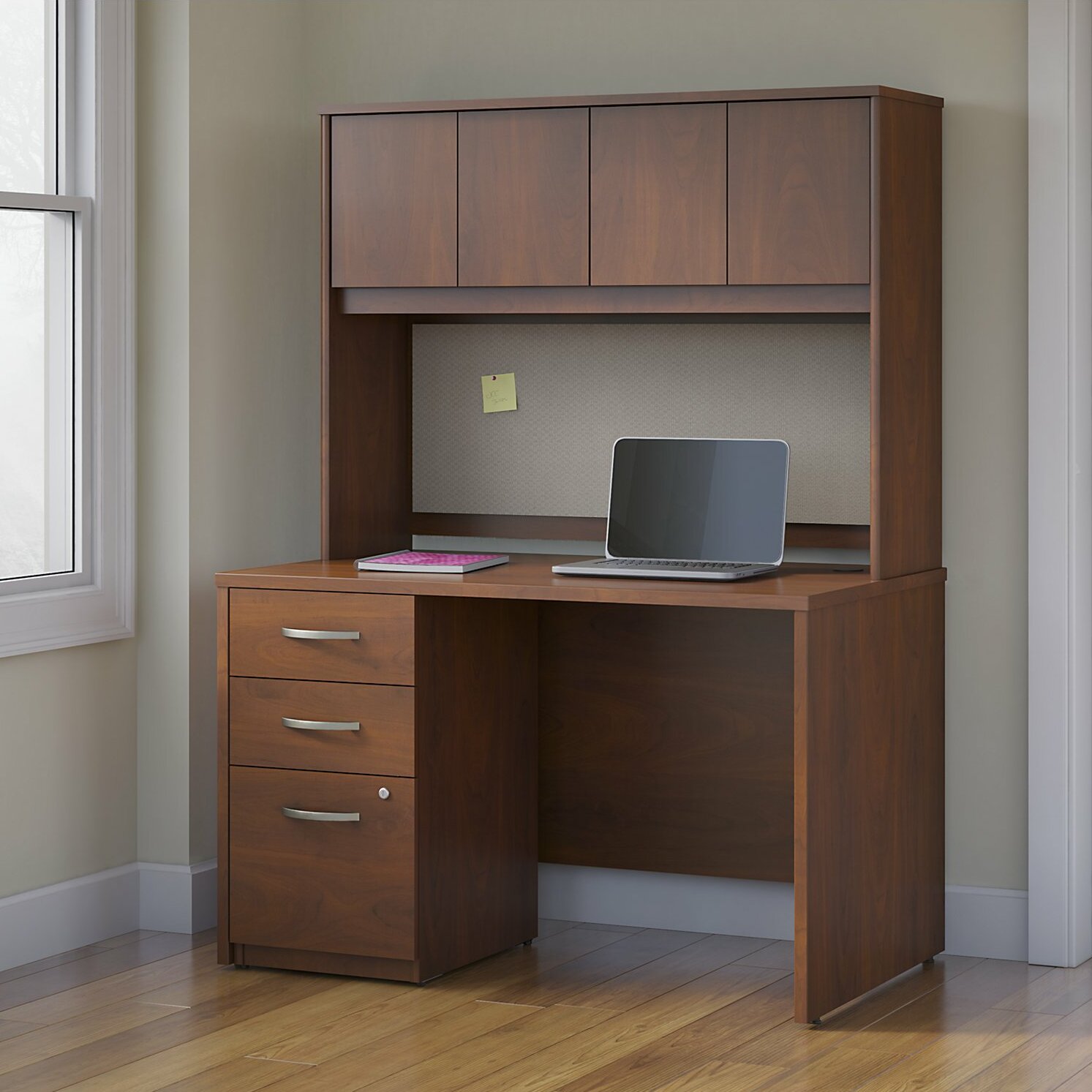 Bush Business Furniture Series C Elite 3 Piece Desk Office Suite