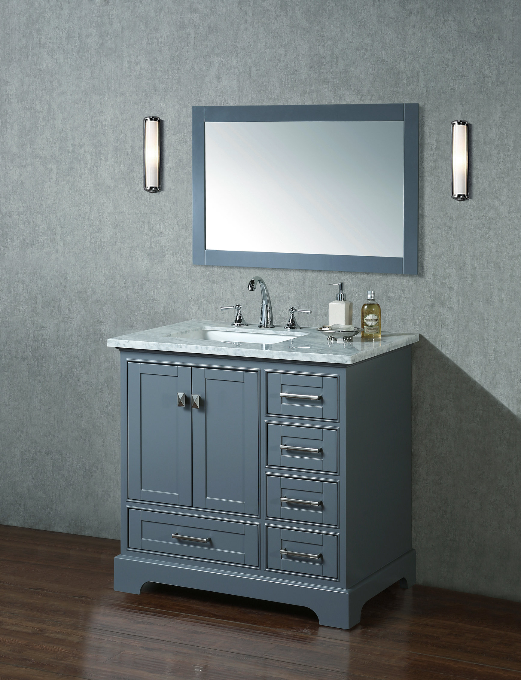 Willa Arlo Interiors Stian 36 Single Sink Bathroom Vanity Set