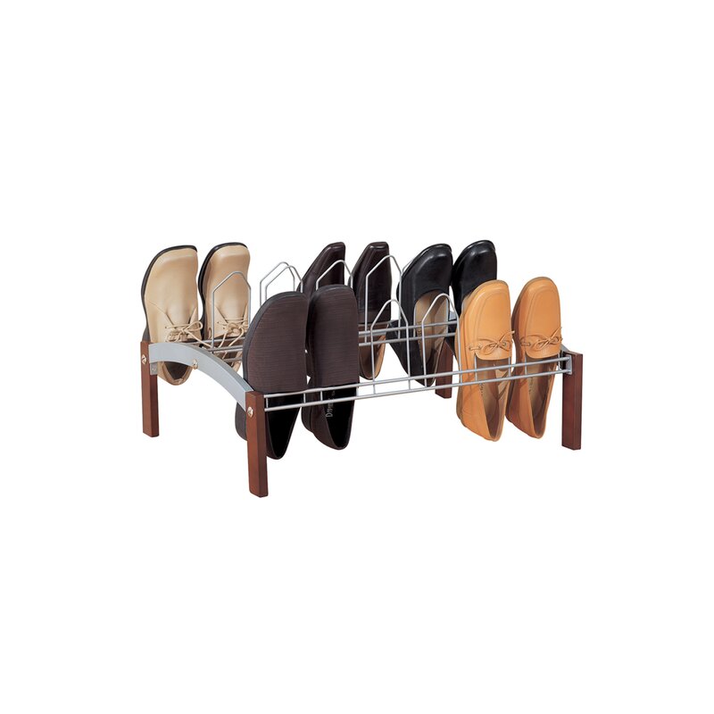 Oia Espresso 1 Tier 9 Pair Shoe Rack Reviews Wayfair