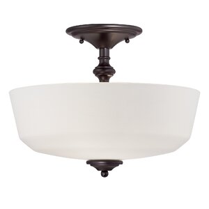 Genevieve 2-Light Semi-Flush Mount