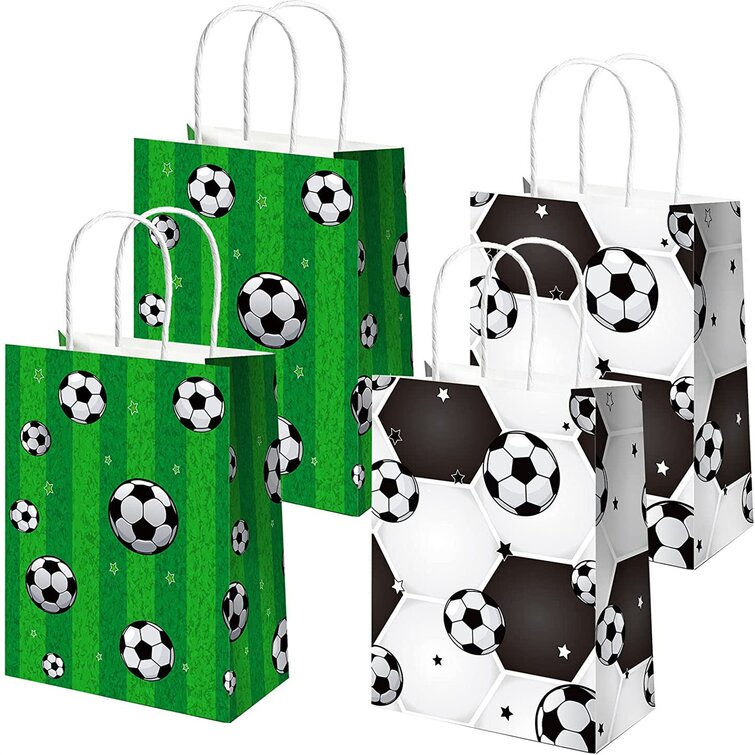 JUMBO 16 Pieces Soccer Goodie Bags Gift Bags Soccer Candy Bags Treat ...