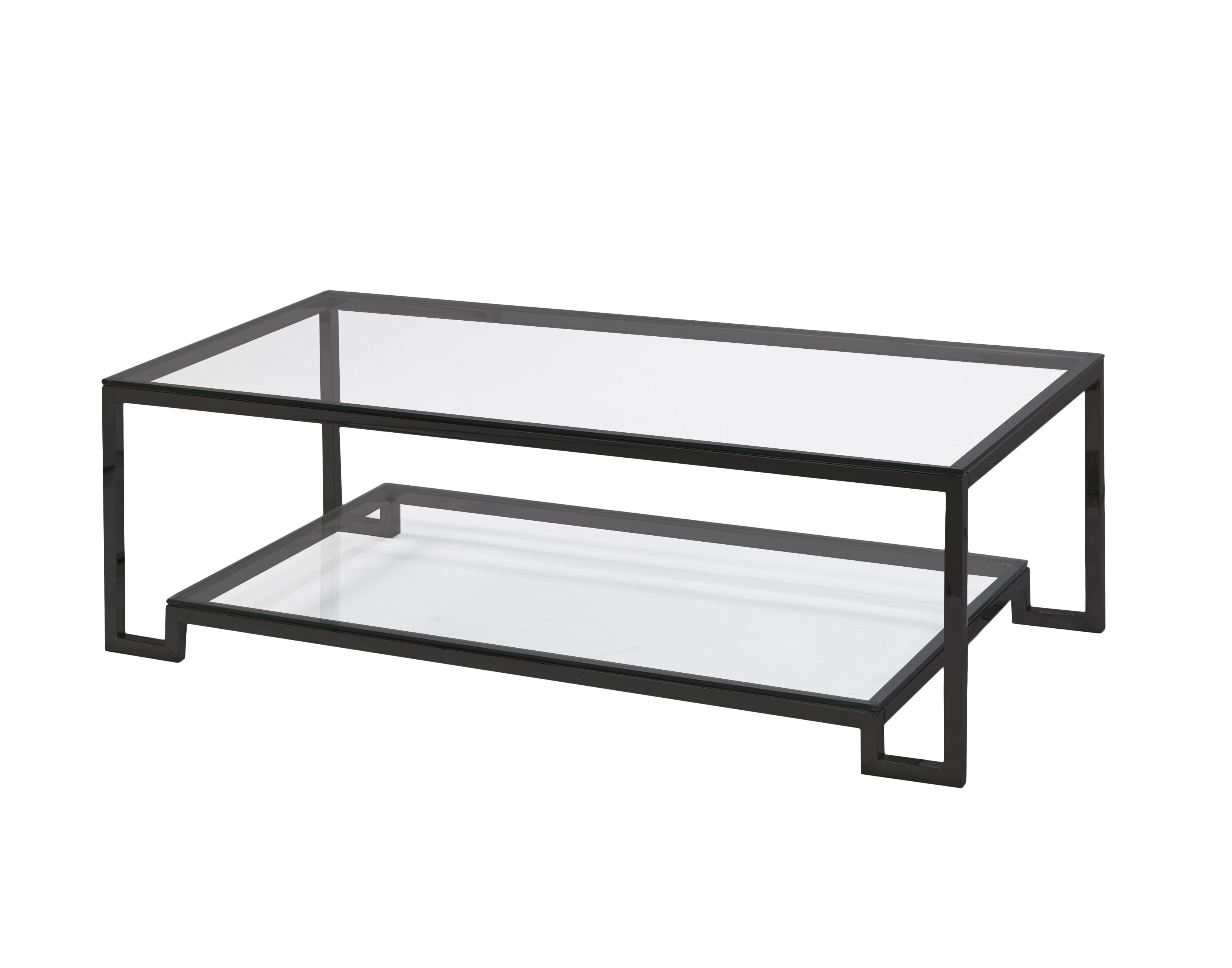 black metal frame coffee table