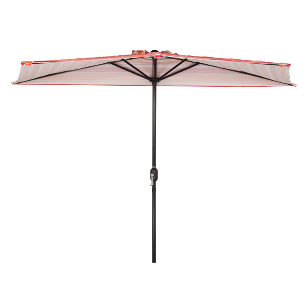 Trademark Innovations Patio Half 9 X 4 5 Rectangular Market Umbrella Wayfair Ca