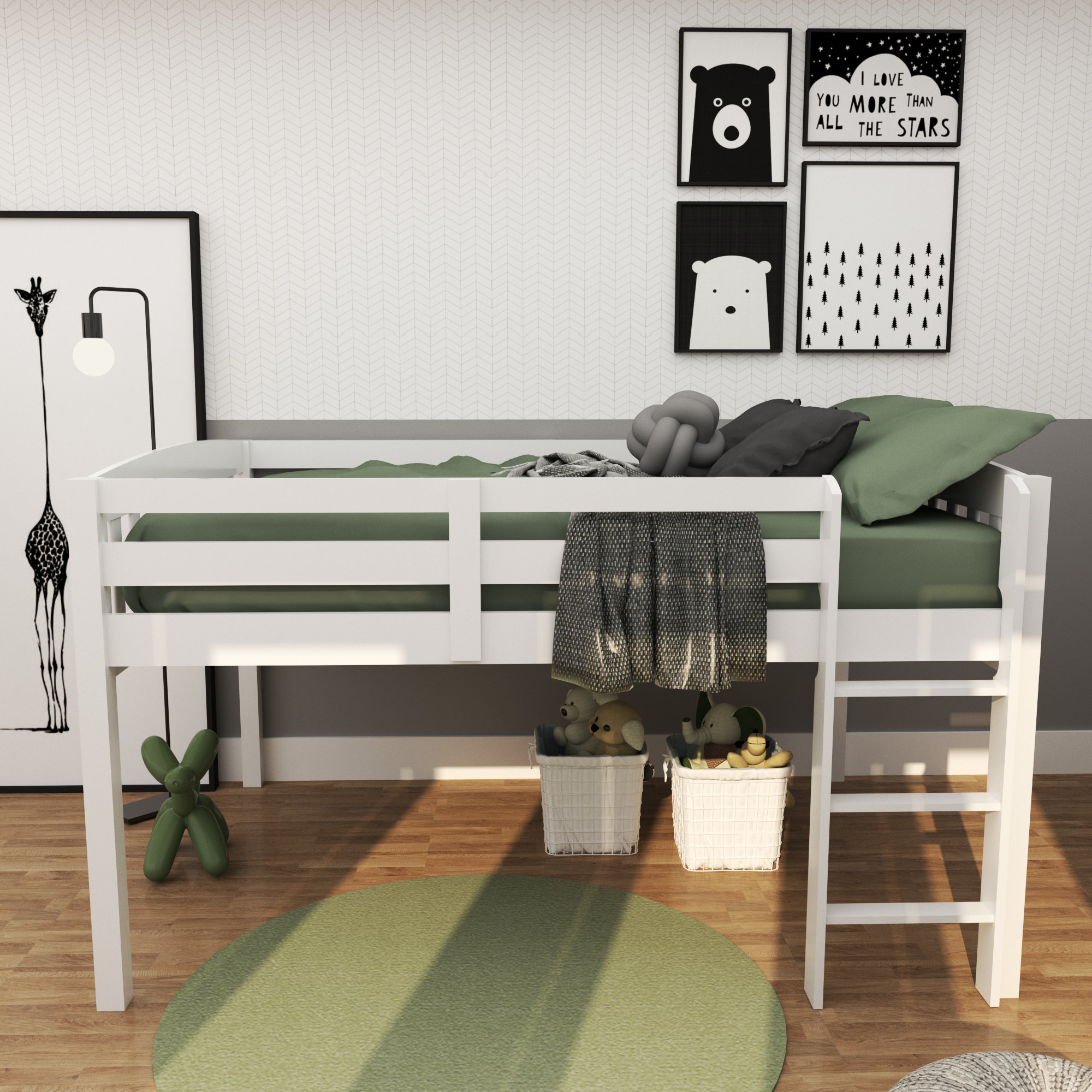 full low loft bed