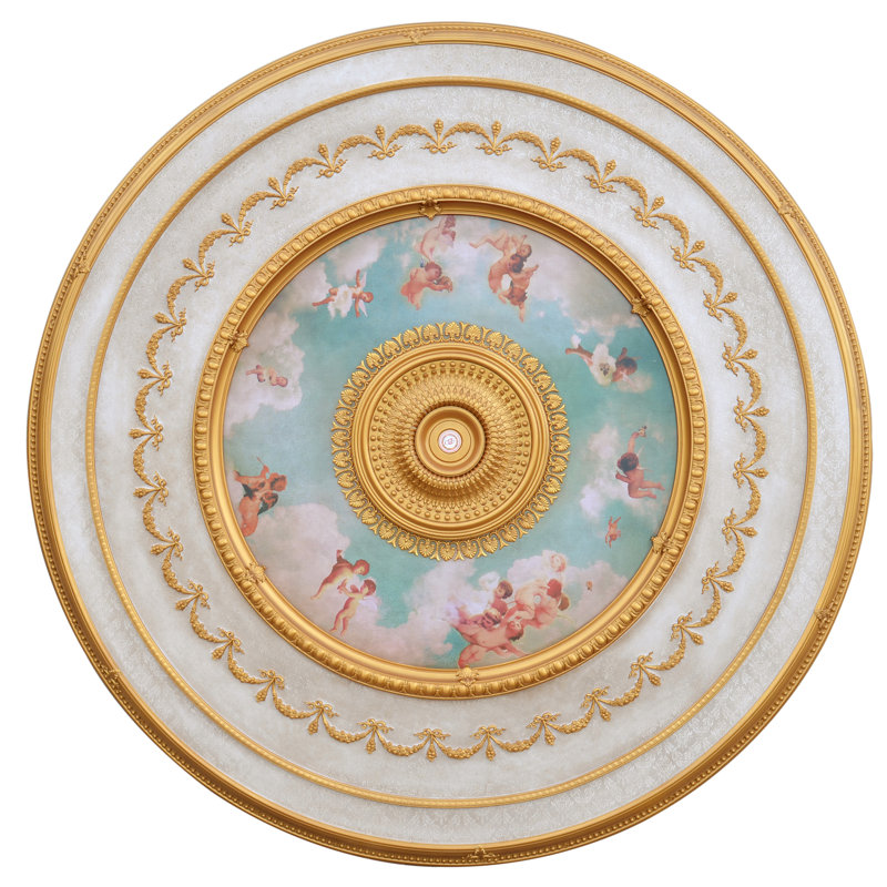 Art Frame Direct Cherub Sky Chandelier Ceiling Medallion