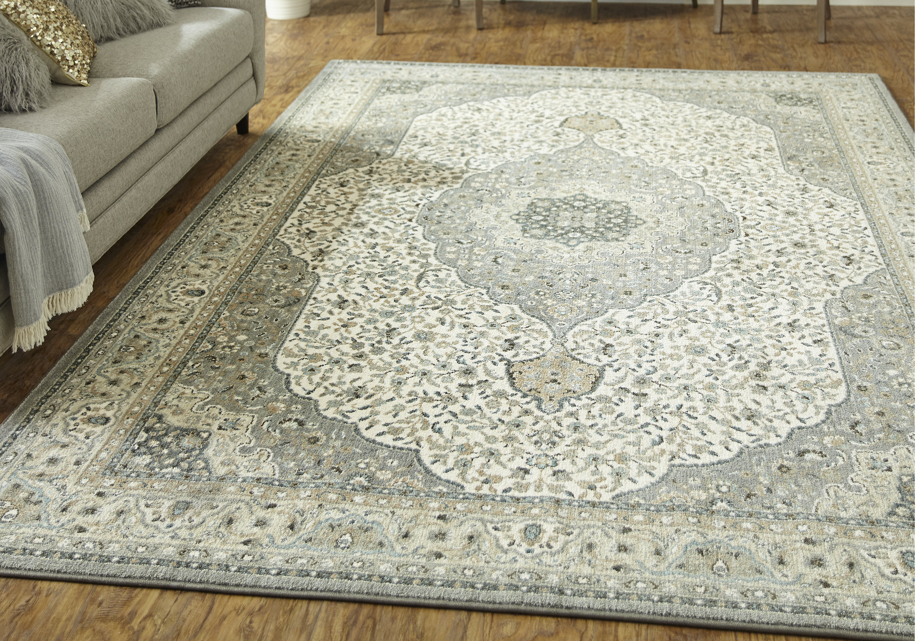 Amani Silk Gray Area Rug Joss Main