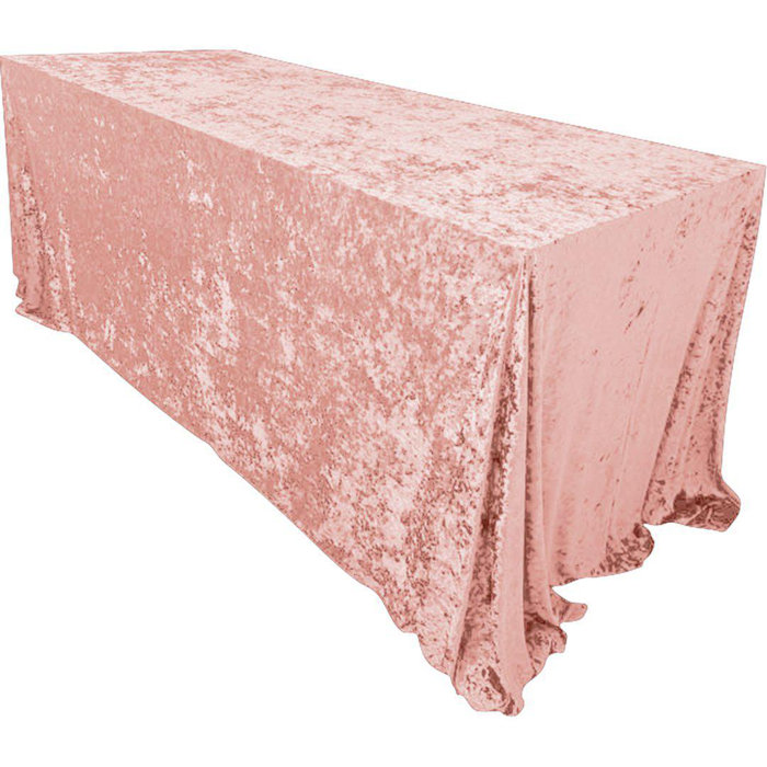 Mercer41 Premium Crushed Velvet Rectangle Tablecloth, 90 X 156 Inch ...