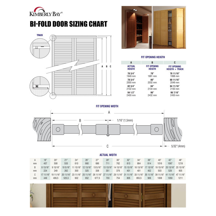 Kiby Panelled Wood Primed Bi Fold Door Reviews Wayfair Ca