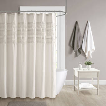 Pom Pom At Home Caprice Cotton Single Shower Curtain Reviews Wayfair
