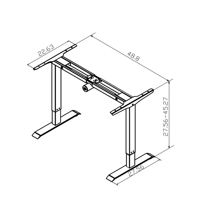 Symple Stuff Mollie Ergonomic Height Adjustable Standing Desk