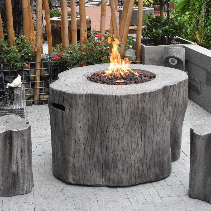 Dakota Fields Rodolfo Burning Stump Concrete Propane Fire ... (800 x 800 Pixel)