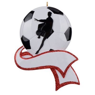 Soccer Man Hanging Figurine Ornament The Holiday Aisle Customize Yes