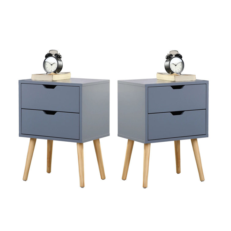 Light wood nightstand set of 2 Clearance