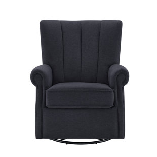 Valery Upholstered Swivel Glider by Harriet Bee New