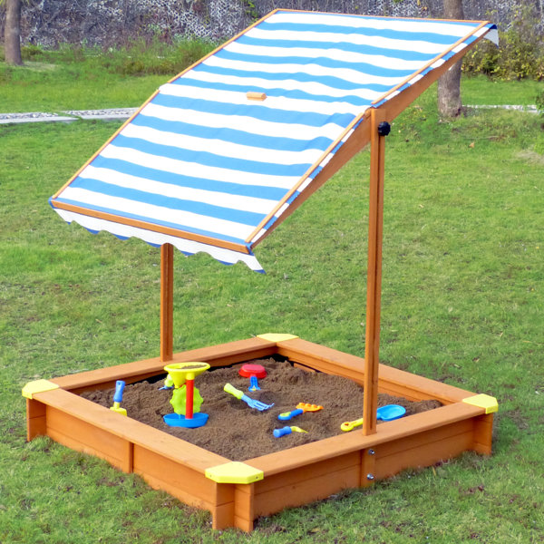 turtle play sandbox with canopy