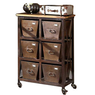 Silvestri Industrial Iron 6 Drawer Chest by Williston Forge