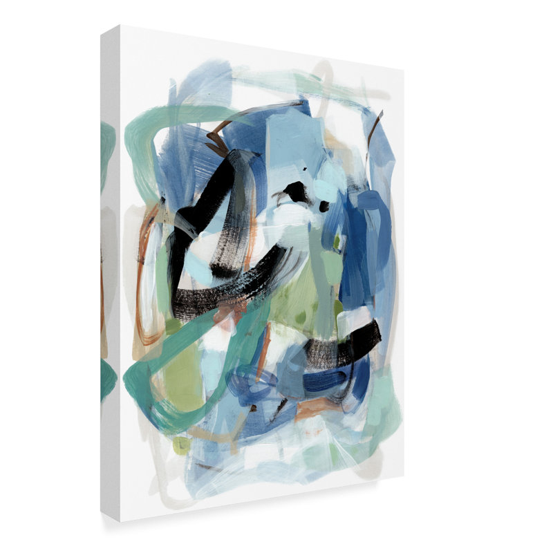 East Urban Home Blue Fall I Acrylic Painting Print On Wrapped