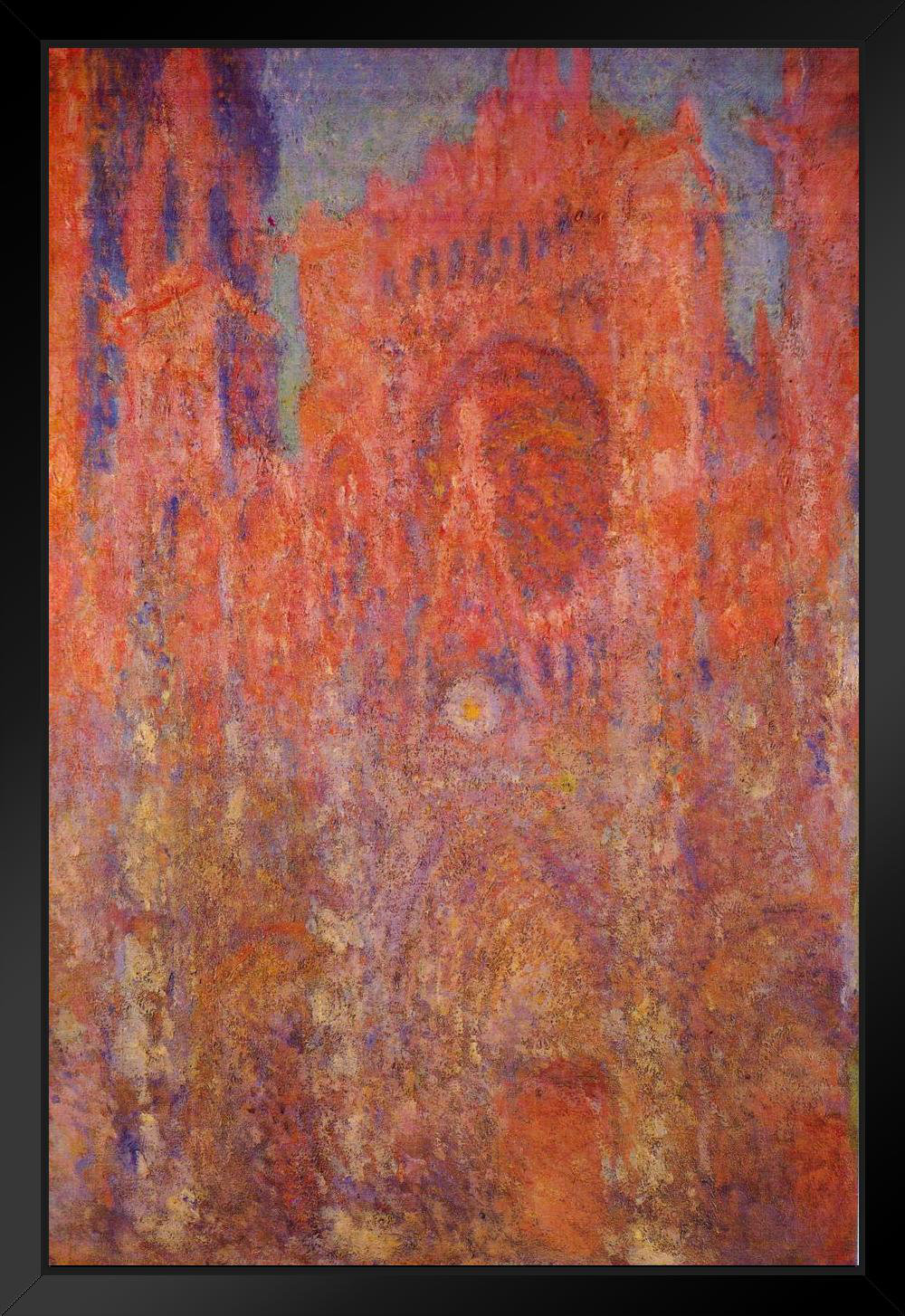 Vault W Artwork Claude Rouen Cathedral Facade Impressionist Art
