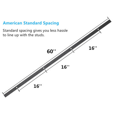 Eiffel Standard Single Track Barn Door Hardware Kit Vancleef Track Length 60 in