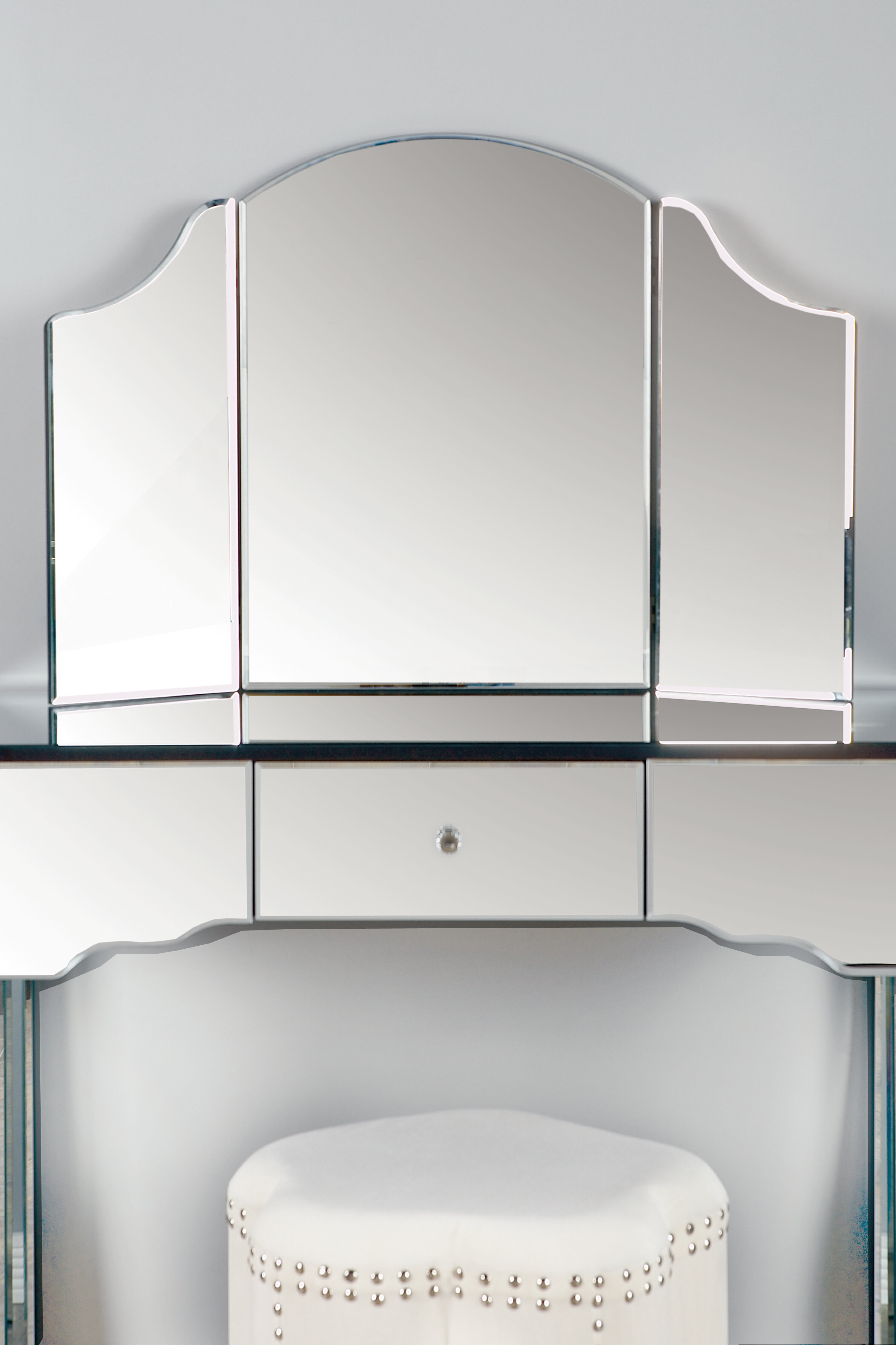 Rosdorf Park Charles Unfinished Glam Bathroom Vanity Mirror Reviews Wayfair