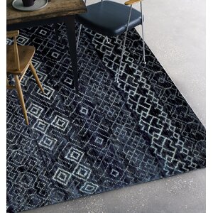 Makenna Hand Woven Navy Area Rug